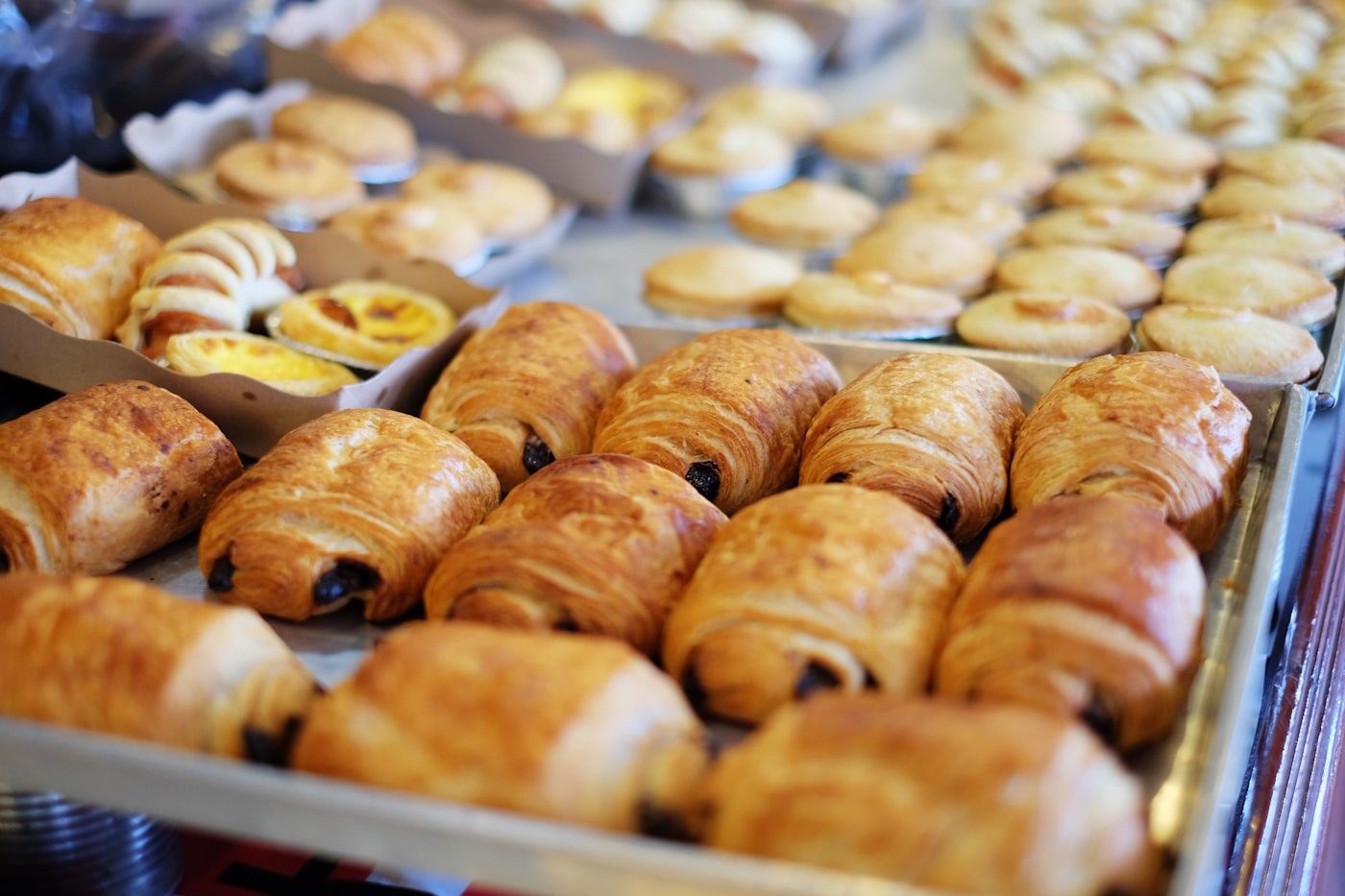 Pain au chocolat chocolate croissant