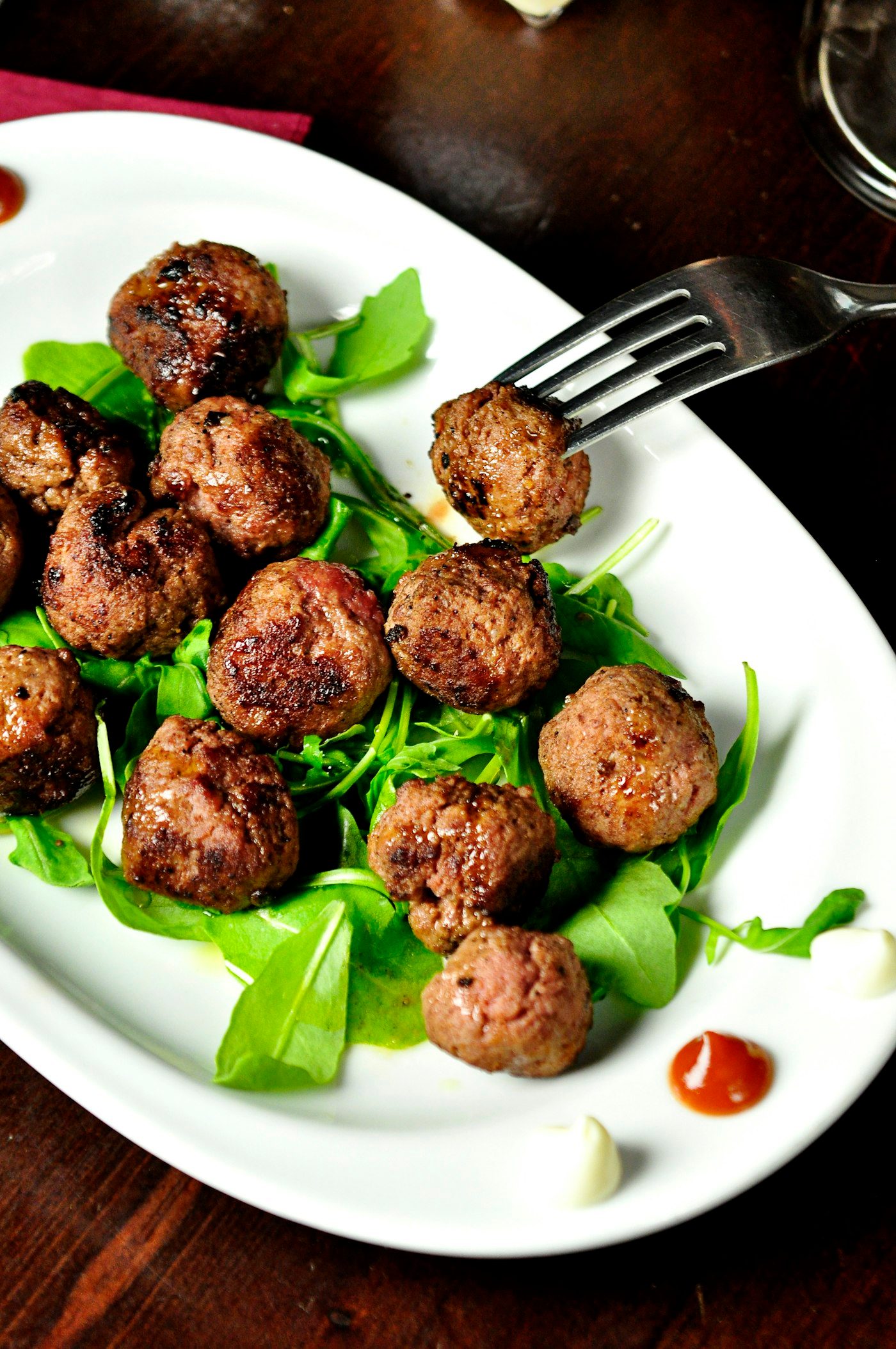 Chicken meatballs in stew sauce