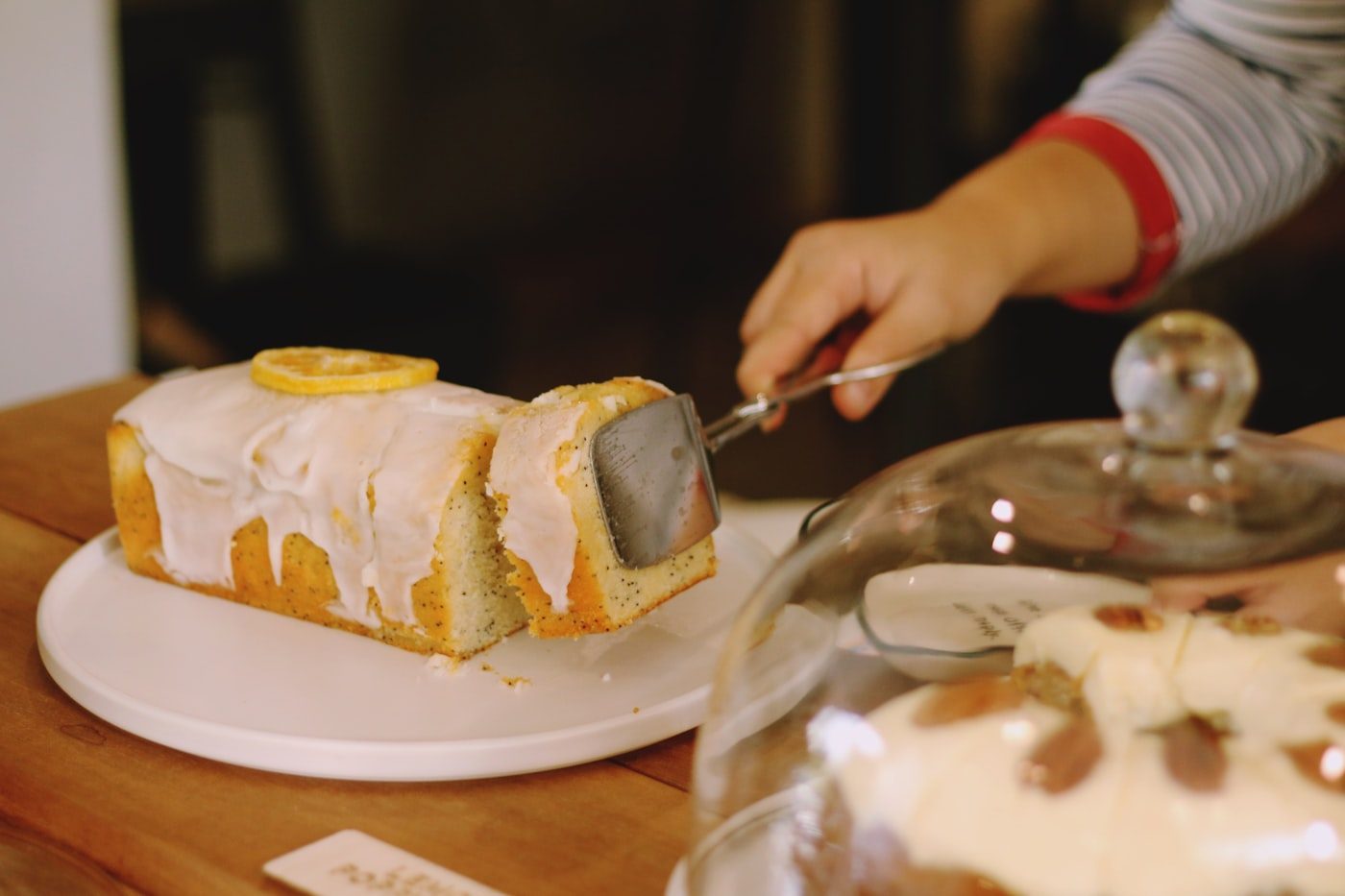 Lemon cake slice