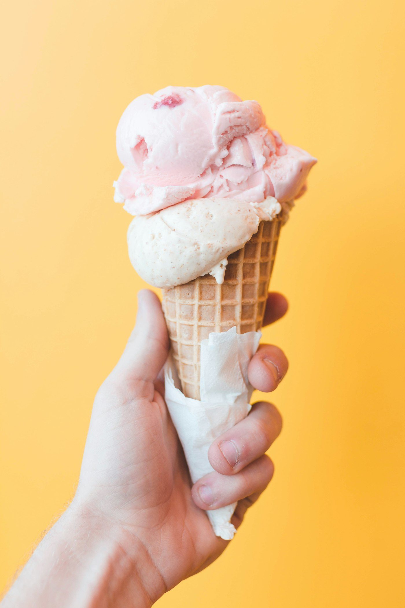 Scoops of ice cream
