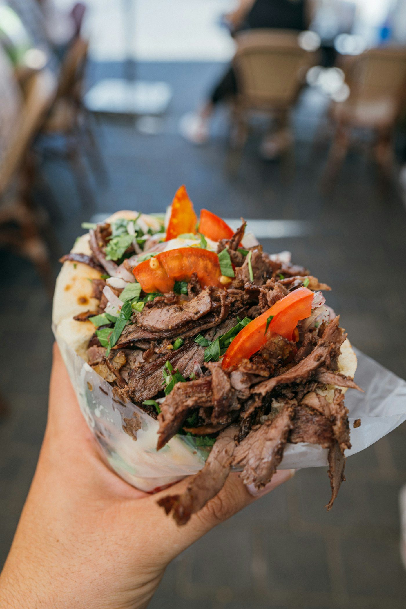 Lamb kofta kebab plate
