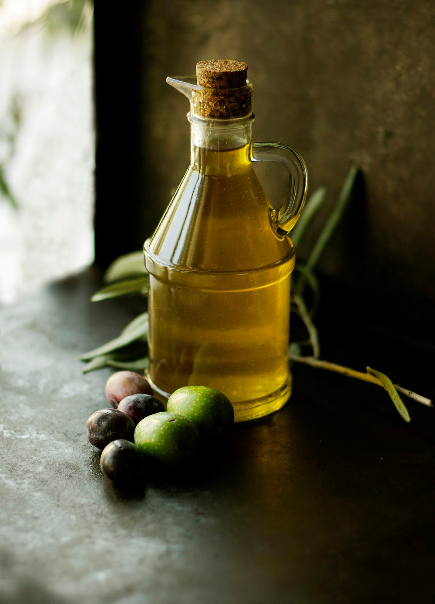 Bowl of mixed olives