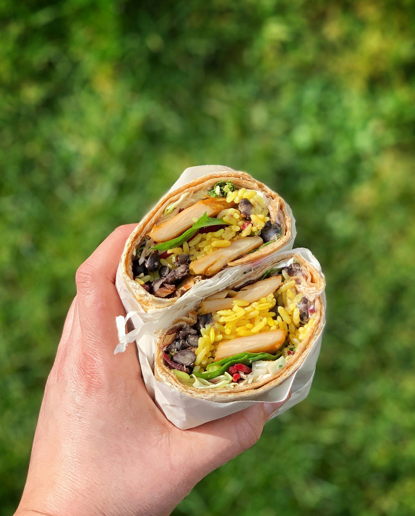 Chicken escalope wrap